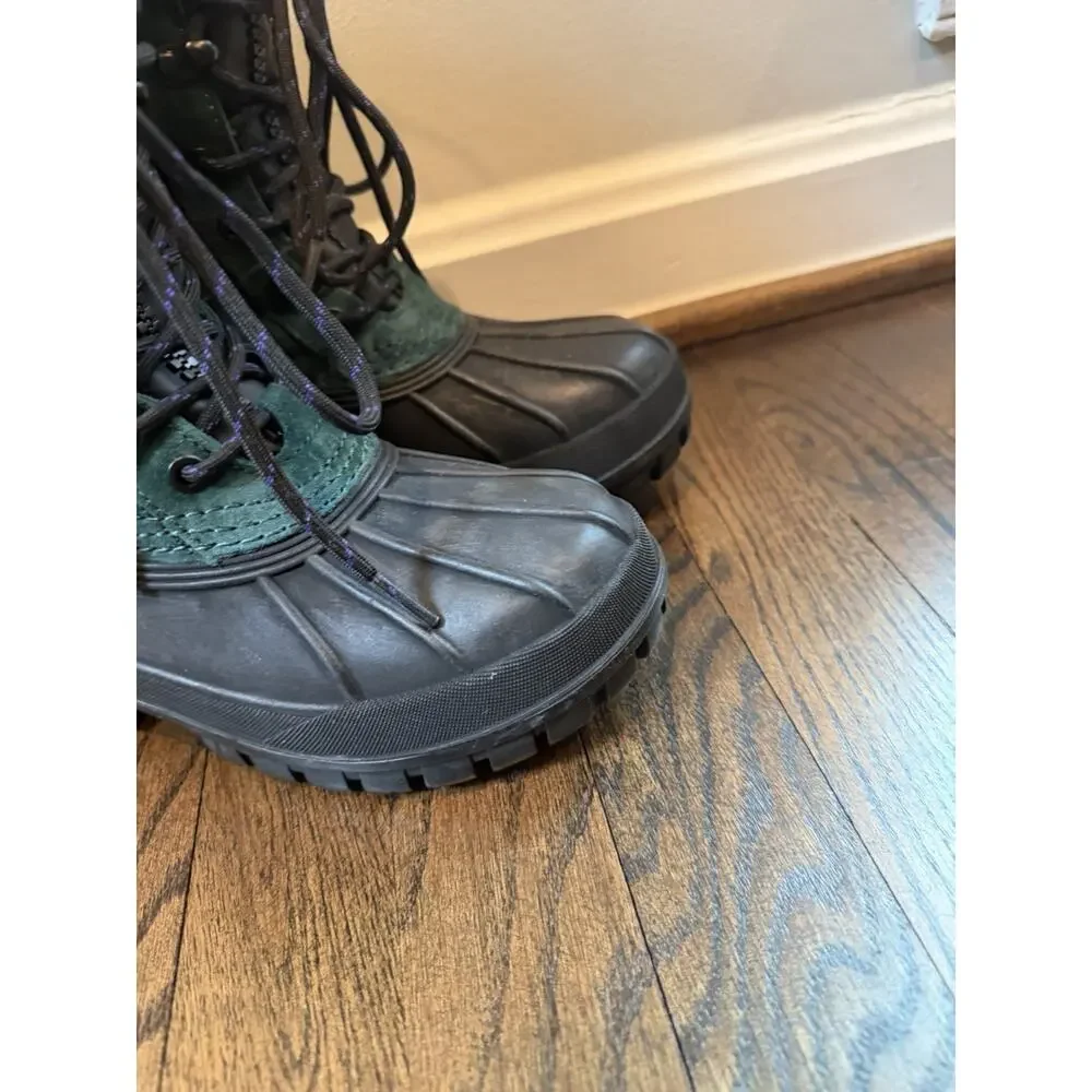 Hunter Skylar Waterproof Boot Green/black Women's Sz 7 $225